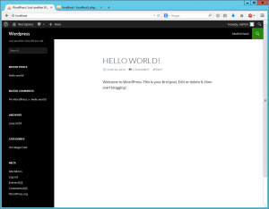 Wordpress Hello World