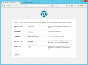 Wordpress setup 3